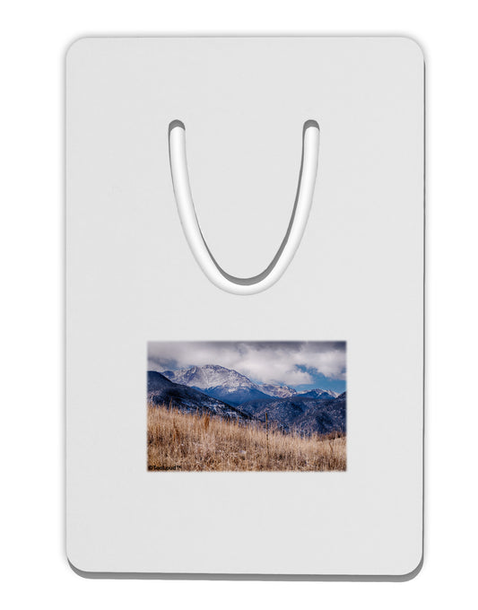 Pikes Peak CO Mountains Aluminum Paper Clip Bookmark by TooLoud-Bookmark-TooLoud-White-Davson Sales