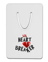 Lil Heart Breaker Aluminum Paper Clip Bookmark-Bookmark-TooLoud-White-Davson Sales