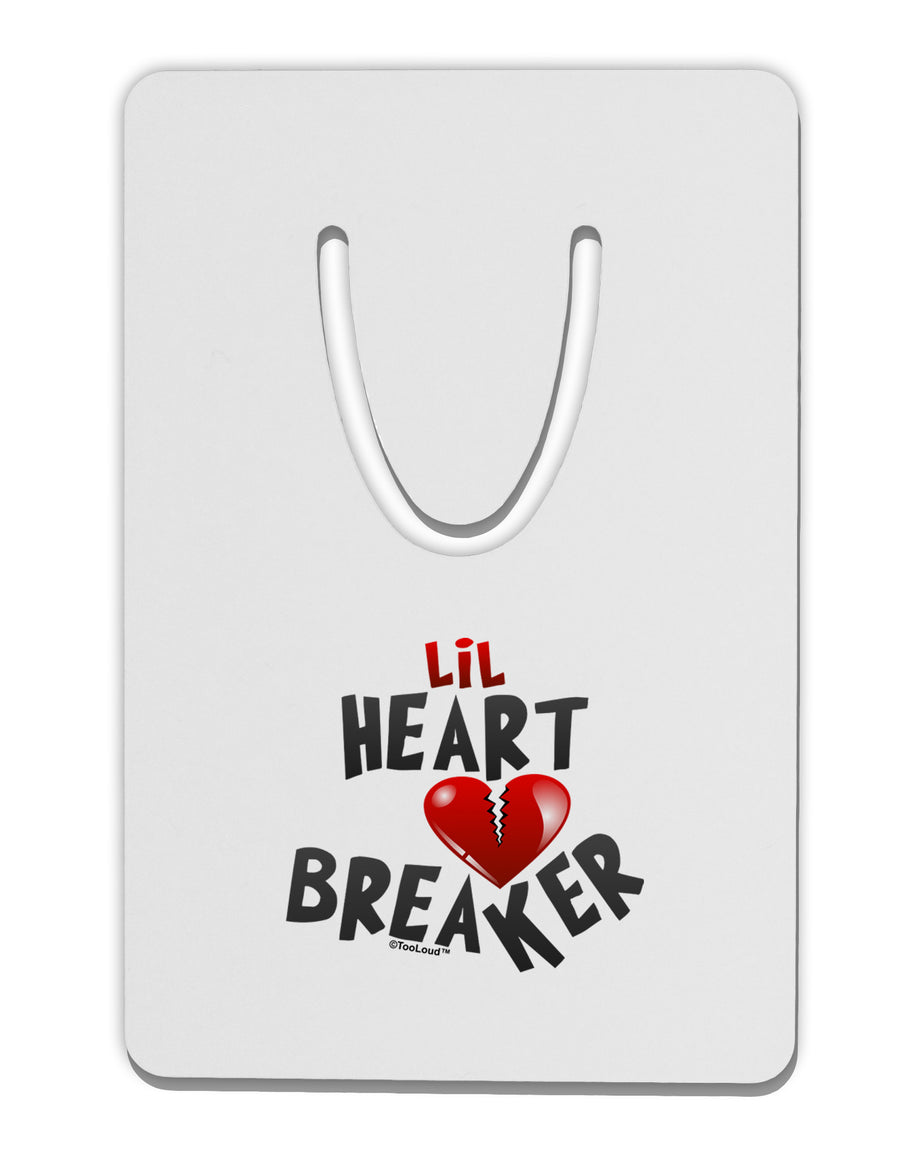 Lil Heart Breaker Aluminum Paper Clip Bookmark-Bookmark-TooLoud-White-Davson Sales