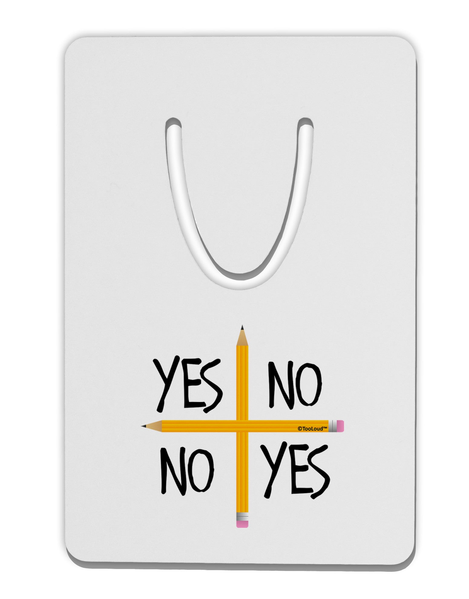 Charlie Charlie Challenge Aluminum Paper Clip Bookmark-Bookmark-TooLoud-White-Davson Sales