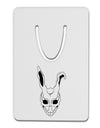 Scary Face Bunny White Aluminum Paper Clip Bookmark-Bookmark-TooLoud-White-Davson Sales