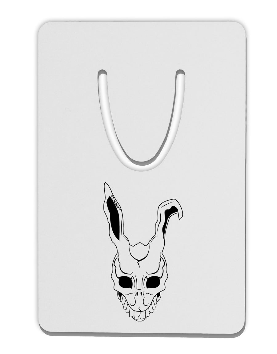 Scary Face Bunny White Aluminum Paper Clip Bookmark-Bookmark-TooLoud-White-Davson Sales