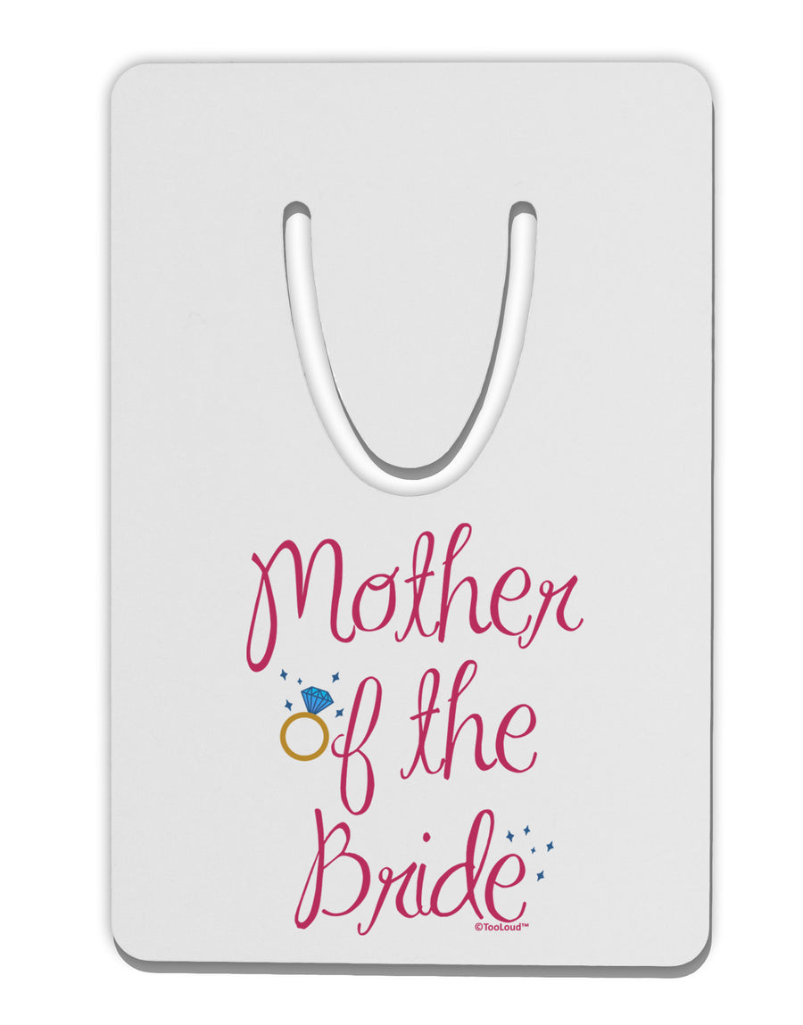 Mother of the Bride - Diamond - Color Aluminum Paper Clip Bookmark-Bookmark-TooLoud-White-Davson Sales