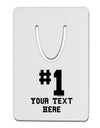 Personalized Number 1 Aluminum Paper Clip Bookmark by TooLoud-Bookmark-TooLoud-White-Davson Sales