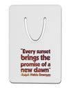 Emerson Sunset Quote Aluminum Paper Clip Bookmark-Bookmark-TooLoud-Davson Sales