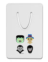 Cute Pixel Monsters Aluminum Paper Clip Bookmark-Bookmark-TooLoud-White-Davson Sales