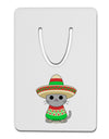 Cat with Sombrero and Poncho Aluminum Paper Clip Bookmark by TooLoud-Bookmark-TooLoud-White-Davson Sales