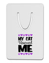 My Cat Rescued Me Aluminum Paper Clip Bookmark-Bookmark-TooLoud-White-Davson Sales