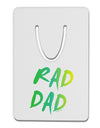 Rad Dad Design - 80s Neon Aluminum Paper Clip Bookmark-Bookmark-TooLoud-White-Davson Sales