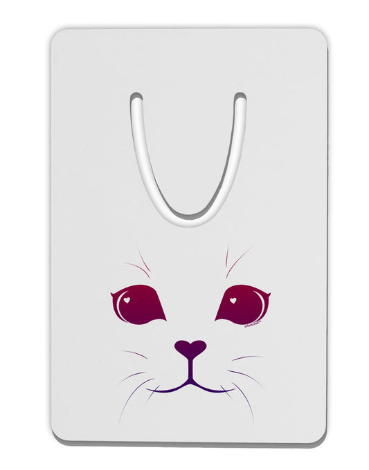 Heart Kitten Aluminum Paper Clip Bookmark by TooLoud-Bookmark-TooLoud-White-Davson Sales