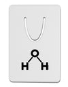 Water Molecule Text Aluminum Paper Clip Bookmark by TooLoud-Bookmark-TooLoud-White-Davson Sales