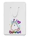 I love Unicorns Aluminum Paper Clip Bookmark-Bookmark-TooLoud-White-Davson Sales