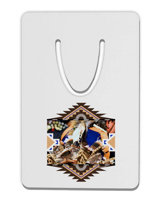 Native American Dancer 1 Aluminum Paper Clip Bookmark-Bookmark-TooLoud-White-Davson Sales
