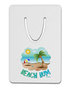 Fun Summer Beach Scene - Beach Bum Aluminum Paper Clip Bookmark by TooLoud-Bookmark-TooLoud-White-Davson Sales