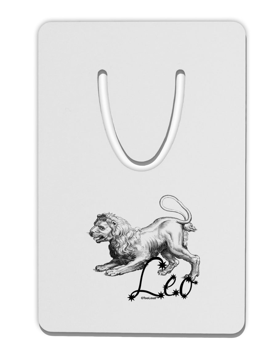 Leo Illustration Aluminum Paper Clip Bookmark-Bookmark-TooLoud-White-Davson Sales