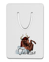 Taurus Color Illustration Aluminum Paper Clip Bookmark-Bookmark-TooLoud-White-Davson Sales