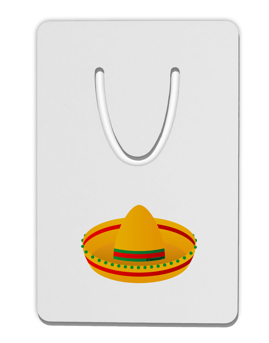 Sombrero Design Aluminum Paper Clip Bookmark by TooLoud-Bookmark-TooLoud-White-Davson Sales