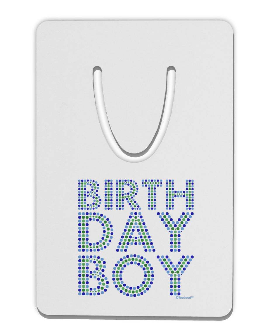 Birthday Boy - Blue and Green Dots Aluminum Paper Clip Bookmark by TooLoud-Bookmark-TooLoud-White-Davson Sales