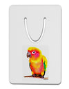 Sun Conure Parrot Watercolor Aluminum Paper Clip Bookmark-Bookmark-TooLoud-White-Davson Sales