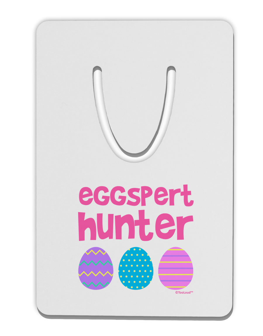 Eggspert Hunter - Easter - Pink Aluminum Paper Clip Bookmark by TooLoud-Bookmark-TooLoud-White-Davson Sales