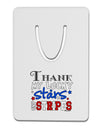 Thank My Lucky Stars and Stripes Color Aluminum Paper Clip Bookmark by TooLoud-Bookmark-TooLoud-White-Davson Sales