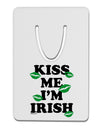 Kiss Me I'm Irish - Green Kisses Aluminum Paper Clip Bookmark by TooLoud-Bookmark-TooLoud-White-Davson Sales