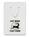 Eat More Fast Food - Deer Aluminum Paper Clip Bookmark-Bookmark-TooLoud-White-Davson Sales