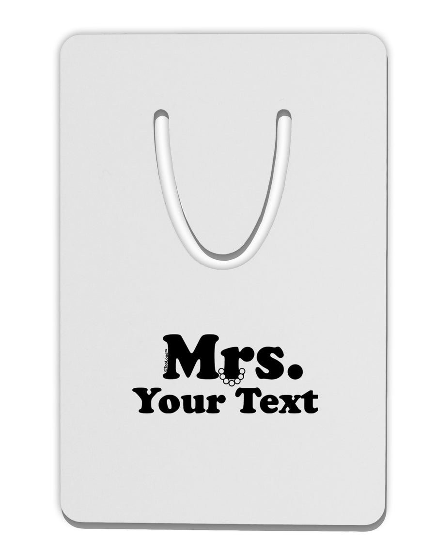 Personalized Mrs Classy Aluminum Paper Clip Bookmark by TooLoud-Bookmark-TooLoud-White-Davson Sales