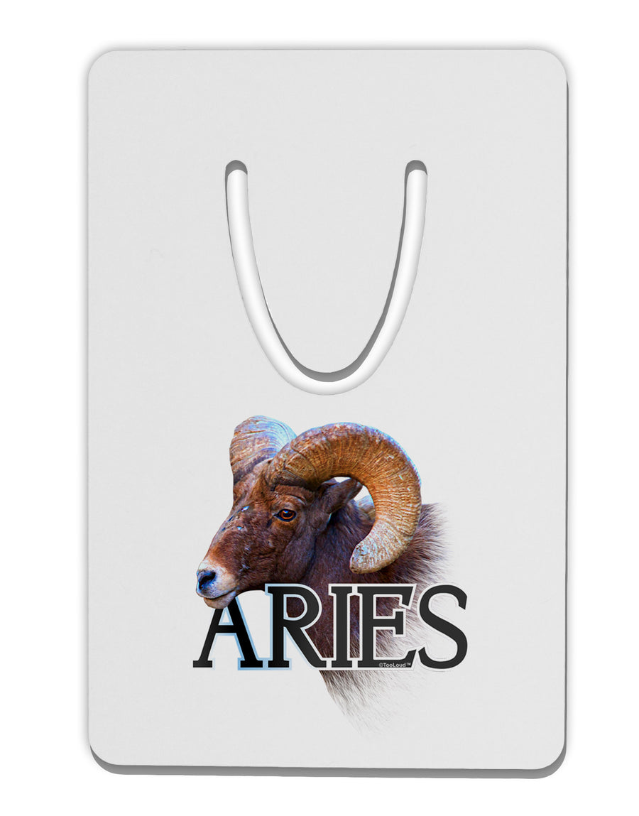 Majestic Aries Picture Aluminum Paper Clip Bookmark-Bookmark-TooLoud-White-Davson Sales