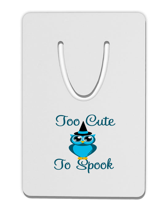 Owl Too Cute Blue Aluminum Paper Clip Bookmark-Bookmark-TooLoud-White-Davson Sales