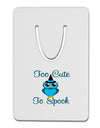 Owl Too Cute Blue Aluminum Paper Clip Bookmark-Bookmark-TooLoud-White-Davson Sales