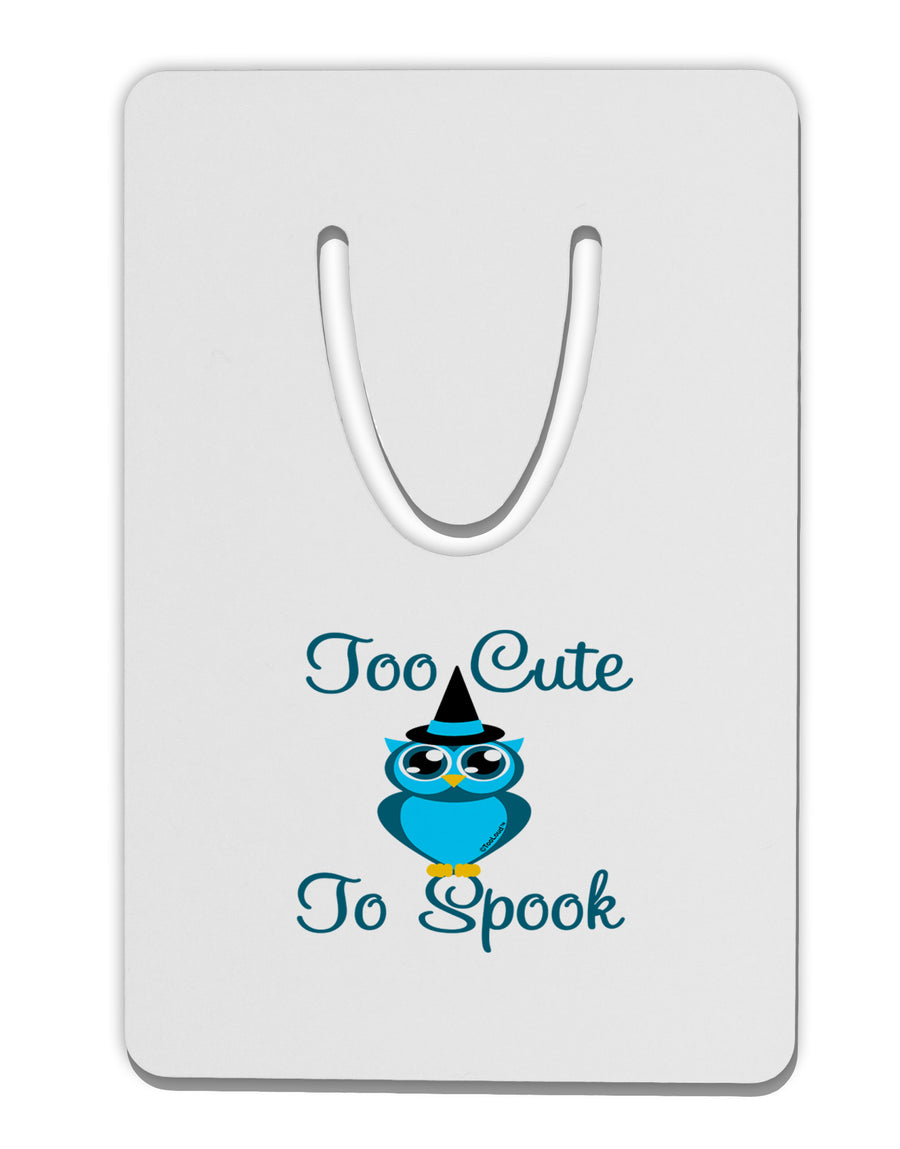 Owl Too Cute Blue Aluminum Paper Clip Bookmark-Bookmark-TooLoud-White-Davson Sales