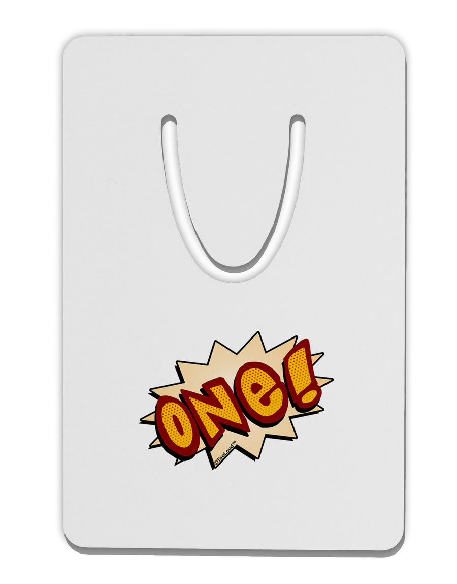 Onomatopoeia One Birthday Aluminum Paper Clip Bookmark-Bookmark-TooLoud-White-Davson Sales