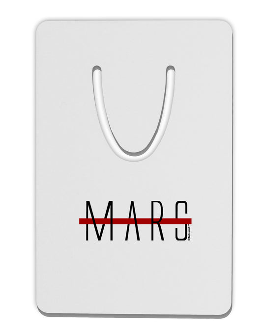 Planet Mars Text Only Aluminum Paper Clip Bookmark-Bookmark-TooLoud-White-Davson Sales
