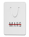 Planet Mars Text Only Aluminum Paper Clip Bookmark-Bookmark-TooLoud-White-Davson Sales