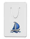 Blue Sailboat Aluminum Paper Clip Bookmark-Bookmark-TooLoud-White-Davson Sales