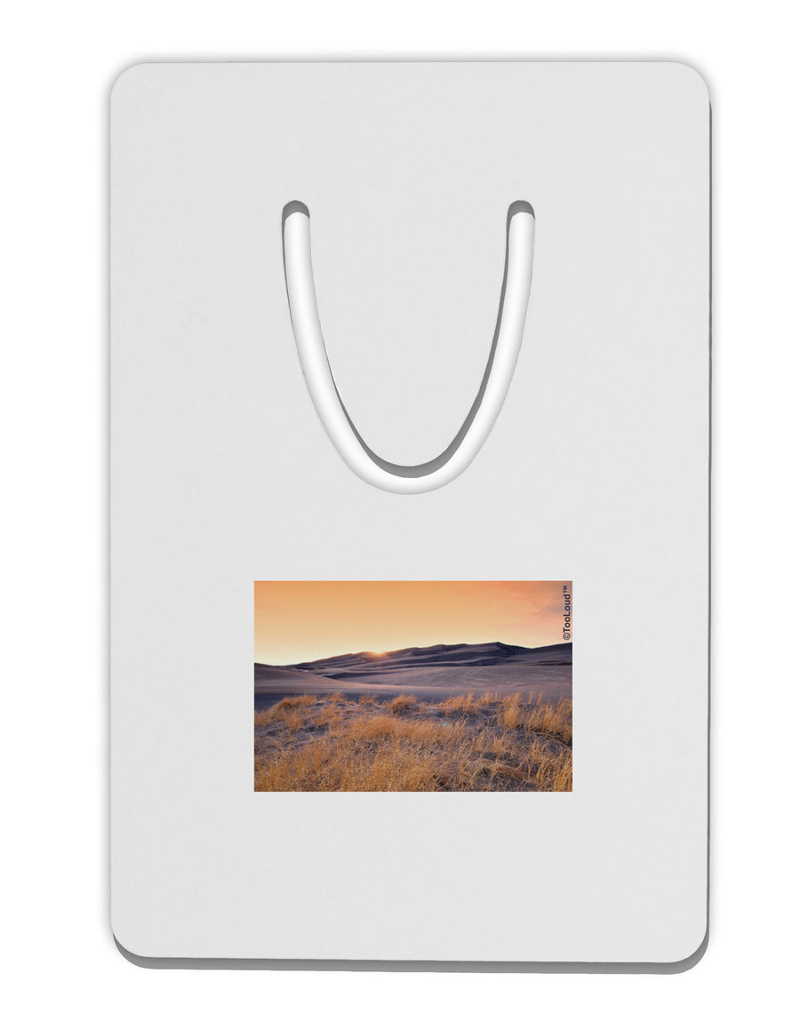 Colorado Sand Dunes Aluminum Paper Clip Bookmark-Bookmark-TooLoud-White-Davson Sales