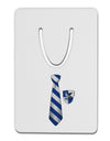 Wizard Tie Blue and Silver Aluminum Paper Clip Bookmark-Bookmark-TooLoud-White-Davson Sales