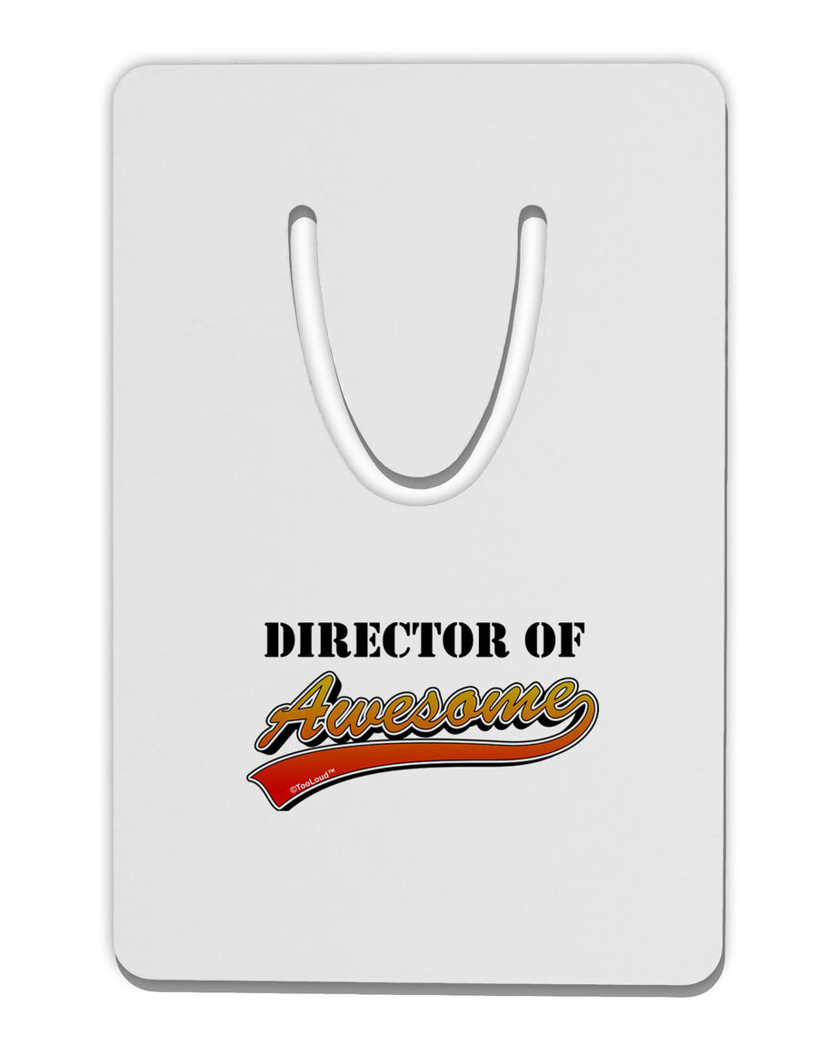 Director Of Awesome Aluminum Paper Clip Bookmark-Bookmark-TooLoud-White-Davson Sales