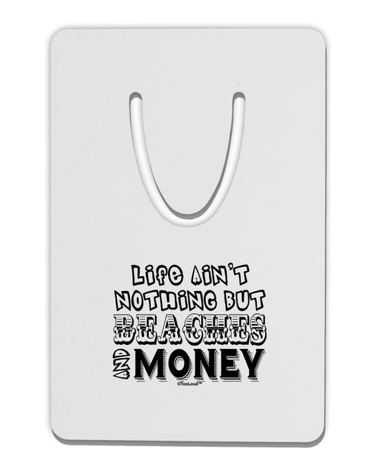 Beaches and Money Aluminum Paper Clip Bookmark by TooLoud-Bookmark-TooLoud-White-Davson Sales