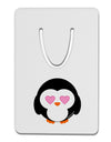 Cute Penguin - Heart Eyes Aluminum Paper Clip Bookmark by TooLoud-Bookmark-TooLoud-White-Davson Sales