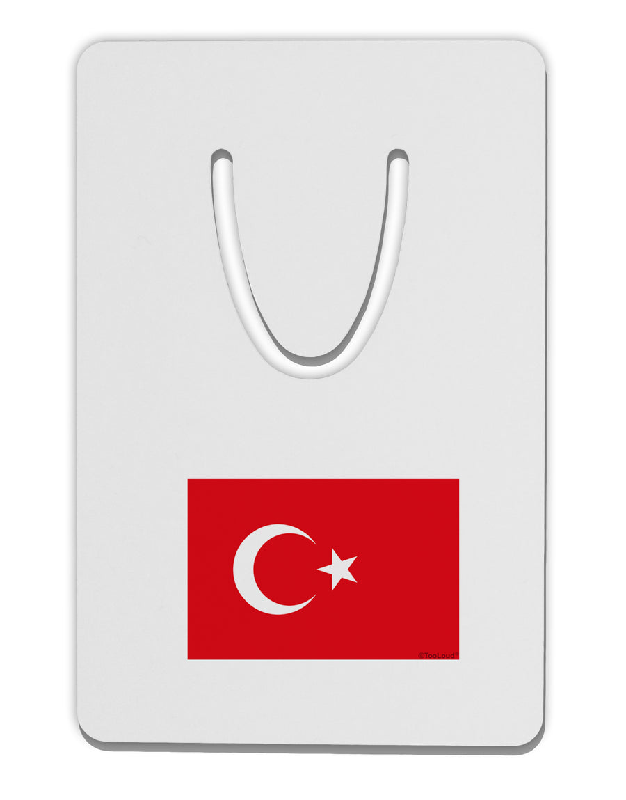 Turkey Flag Aluminum Paper Clip Bookmark by TooLoud-Bookmark-TooLoud-White-Davson Sales