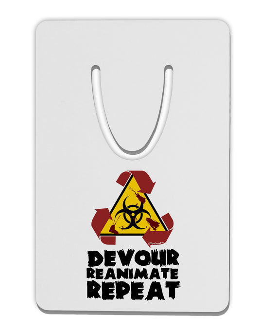Devour Reanimate Repeat Aluminum Paper Clip Bookmark by TooLoud-Bookmark-TooLoud-White-Davson Sales