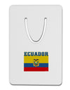 Ecuador Flag Aluminum Paper Clip Bookmark-Bookmark-TooLoud-White-Davson Sales