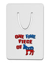 One Fine Piece Of - Democrat Aluminum Paper Clip Bookmark-Bookmark-TooLoud-White-Davson Sales