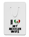 I Heart My Mexican Wife Aluminum Paper Clip Bookmark by TooLoud-Bookmark-TooLoud-White-Davson Sales