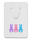 Three Easter Bunnies - Pastels Aluminum Paper Clip Bookmark by TooLoud-Bookmark-TooLoud-White-Davson Sales