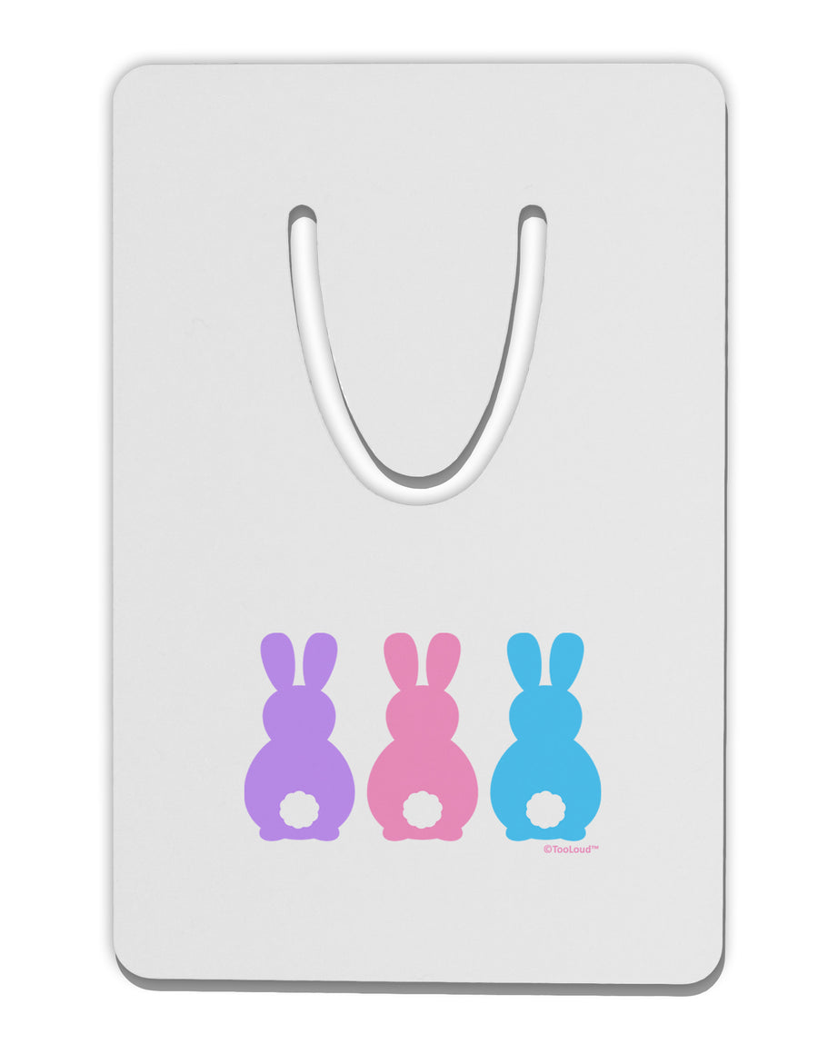 Three Easter Bunnies - Pastels Aluminum Paper Clip Bookmark by TooLoud-Bookmark-TooLoud-White-Davson Sales