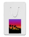 Palm Trees and Sunset Design Aluminum Paper Clip Bookmark by TooLoud-Bookmark-TooLoud-White-Davson Sales