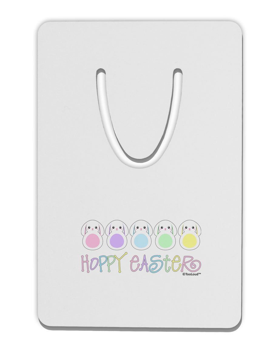 Cute Pastel Bunnies - Hoppy Easter Aluminum Paper Clip Bookmark by TooLoud-Bookmark-TooLoud-White-Davson Sales